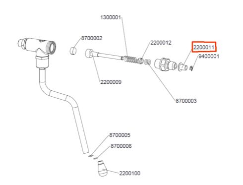 SPACER FOR SPRING TAP