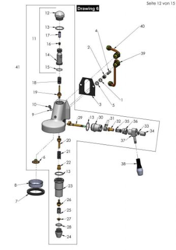 Lower Brew Group Cylinder