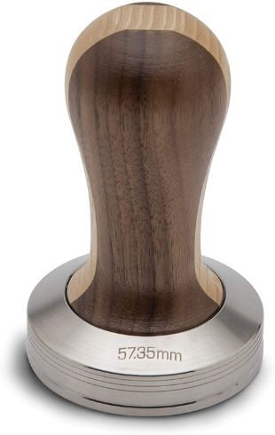 Tamper for LELIT57 Filter, Stainless Steel, Wooden Handle