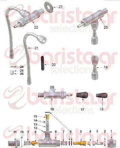 3/8 Chromed NUT o 3/8"F H5 KEY 24 mm