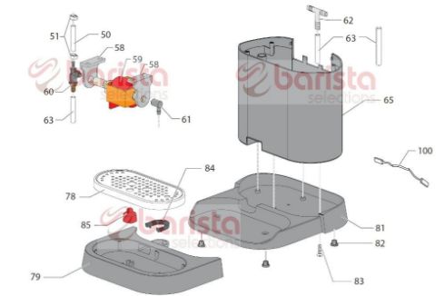 Gaggia New Baby Class Spare Parts Foot (See Image Item 82)