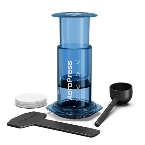 Aeropress Manual Coffee Machine for Filter Coffee - Clear Blue