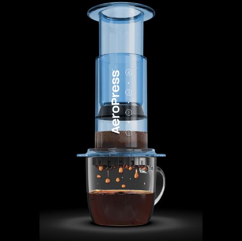 Aeropress Manual Coffee Machine for Filter Coffee - Clear Blue