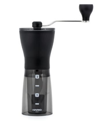 Hario Ceramic Coffee Mill Mini Slim Plus - Black